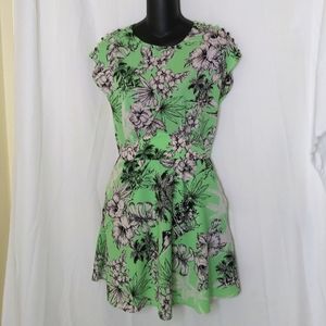 Zara Mint abd Flowers Dress
